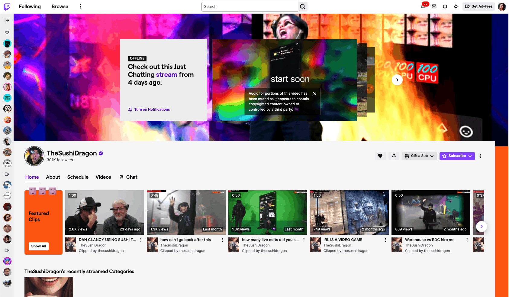 Twitch creator profile — mobile and desktop — image 1