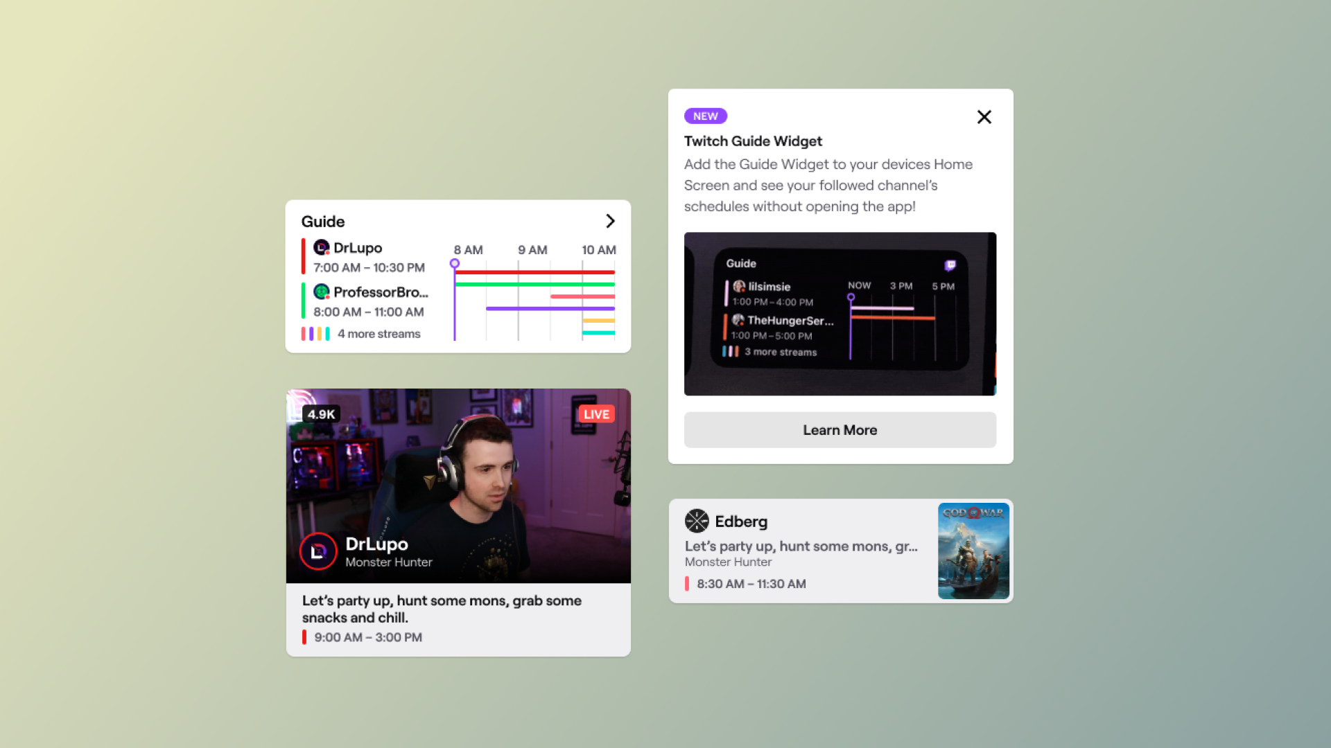 TV guide concept — Detail